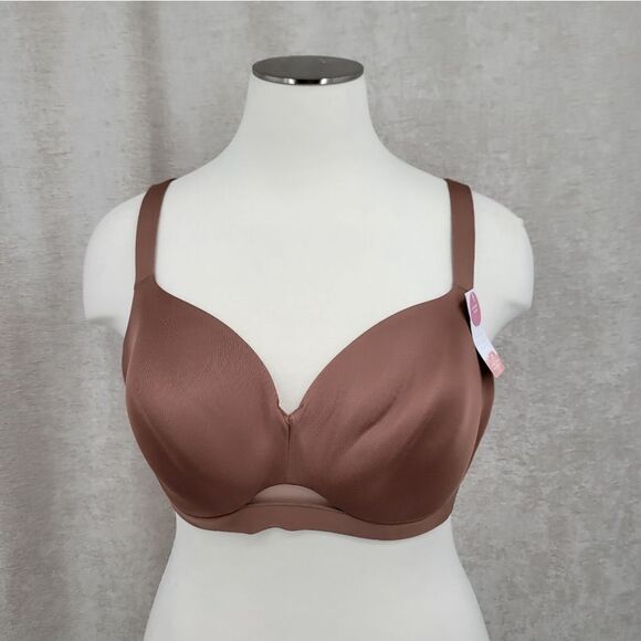 Cacique Comfort Bliss Lightly Lined Balconette Chocolate Brown NEW 46D - Picture 1 of 14